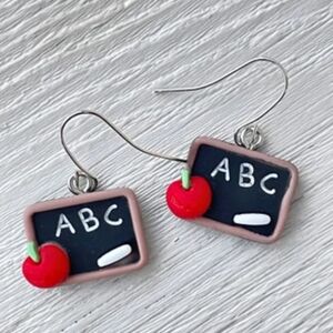 ABC teacher earrings